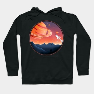 Rocket to Saturn Hoodie